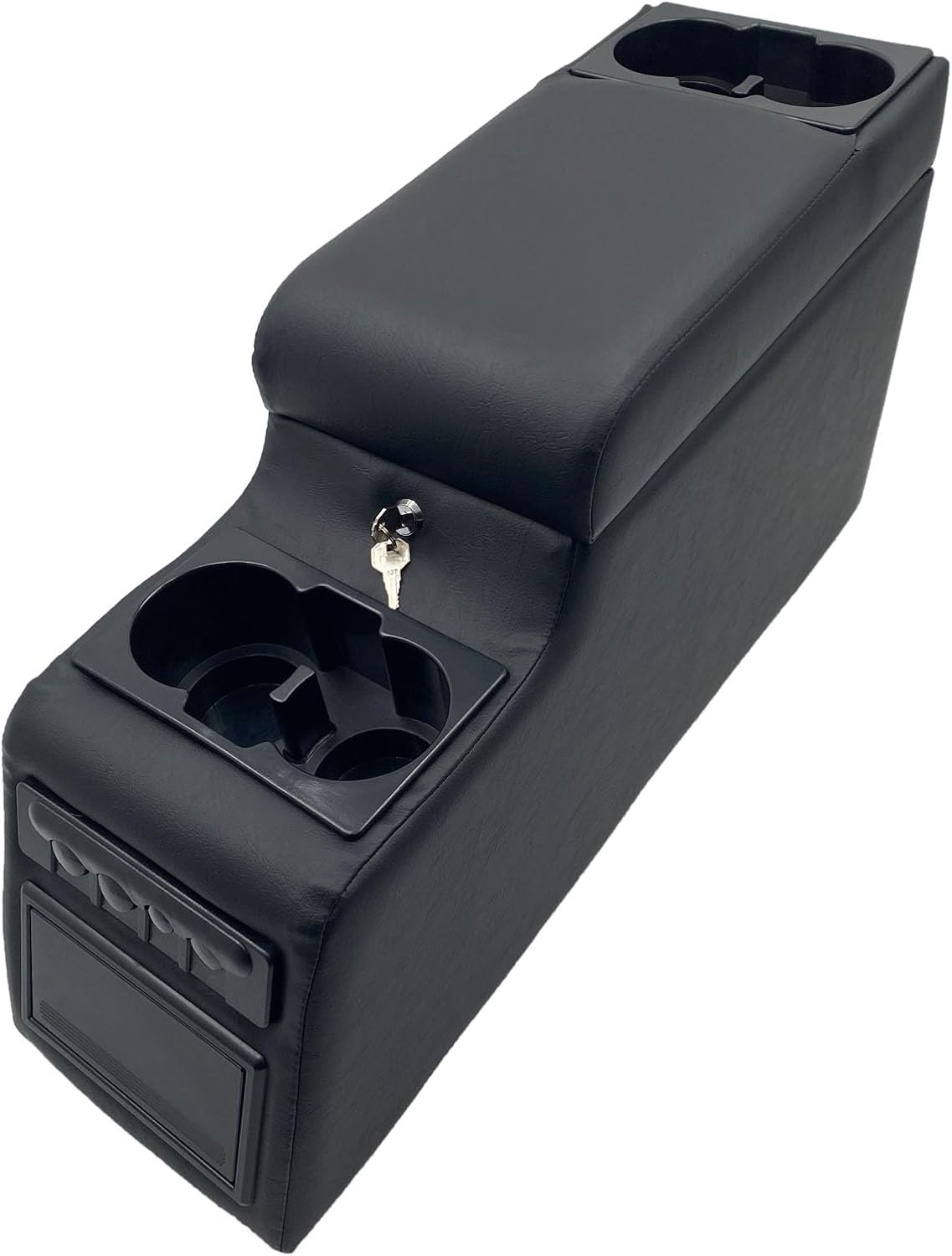 Truck Center Console Truck Seat/Bench Organizer for Jeep CJ5 1976-1983,Jeep CJ7 1976-1986,Jeep Wrangler(YJ) 1987-1995 (Denim Black)