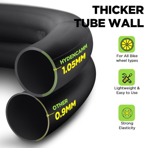 FV42/AV48/FV60mm 700C Bike Tube by [Brand Name] - Durable Butyl Inner Tube with 2 Tire Levers | Fits 700x25C to 700x32C