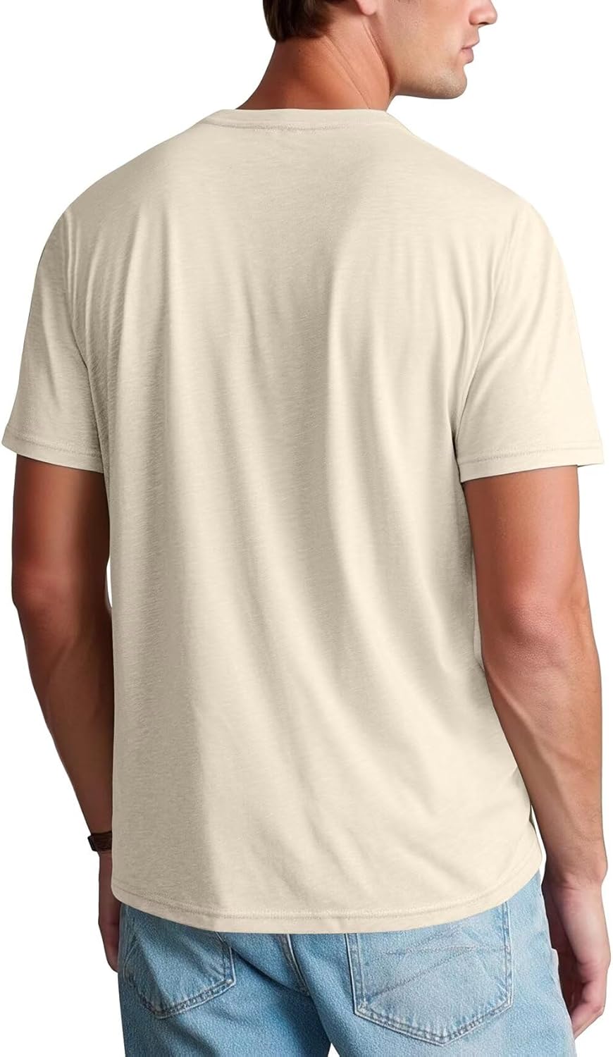 Zengjo Men's Crewneck T-Shirts - Soft, Relaxed Fit Basic Tees in Triblend Fabric