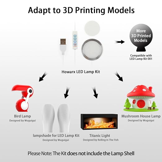 10 Set 3D Printer LED Lamp Kit 001, Compatible