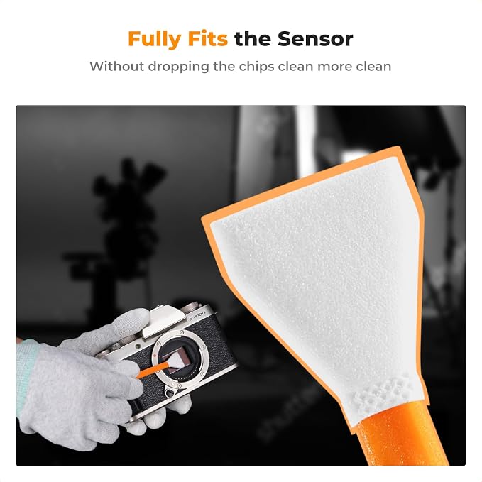 K&F Concept 10 Pack APS-C-Frame Sensors Cleaning Swabs, DSLR SLR Digital Camera