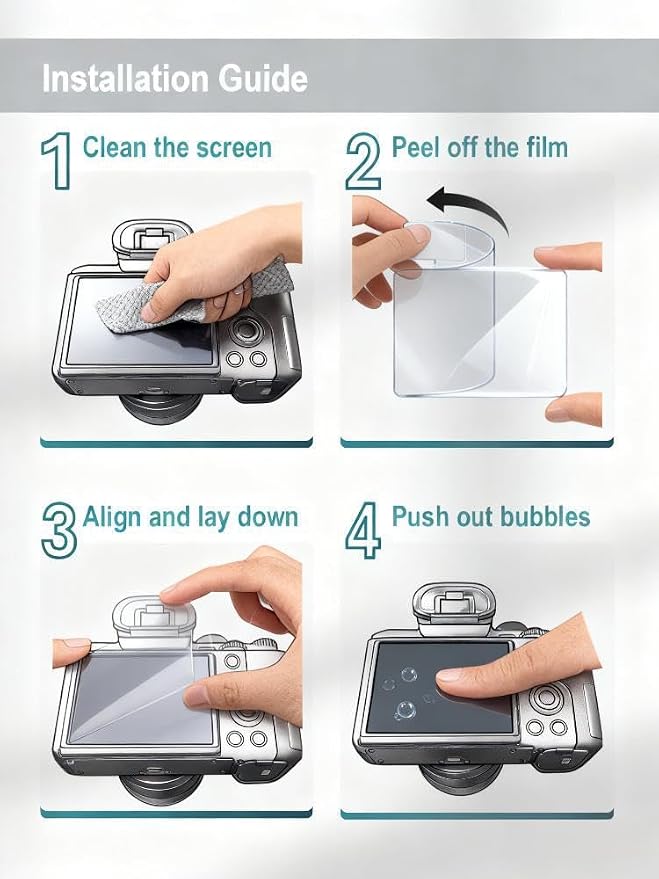 iDaPro Screen Protector for Fujifilm Instax WIDE EVO Tempered Glass+ Hand