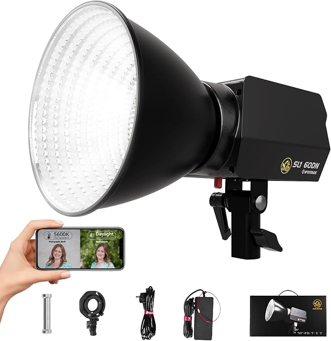 IFOOTAGE LED Video Light SL1 60DN, 5600K Daylight Photography Lighting