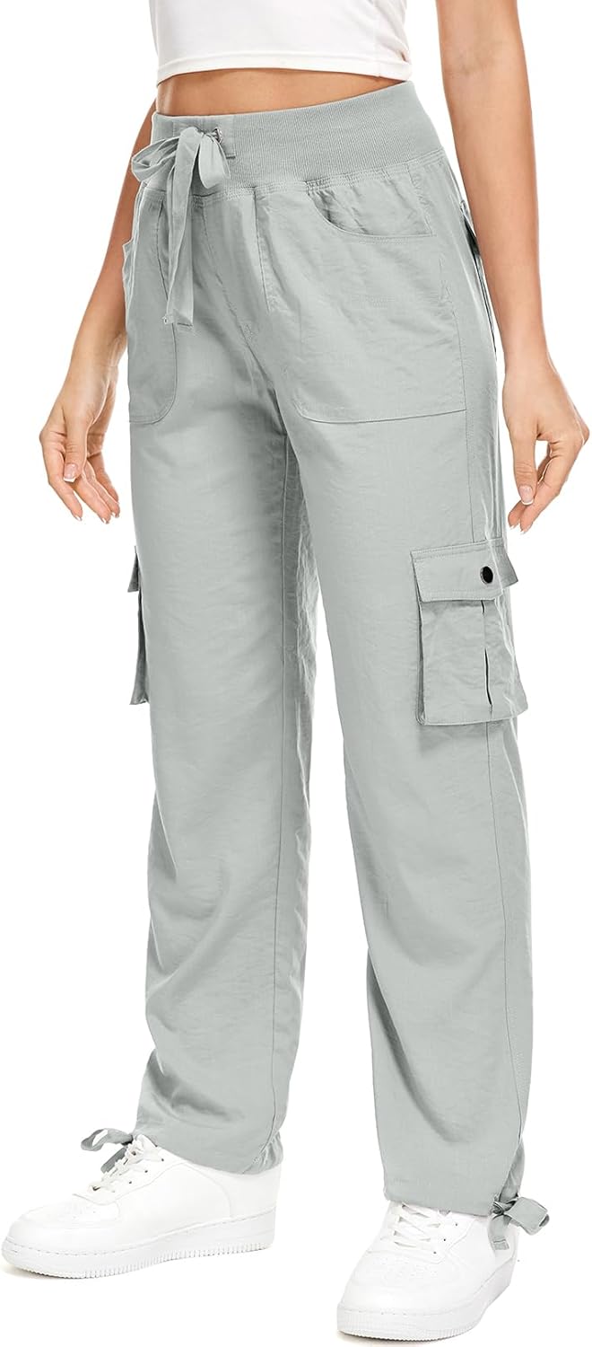 Skiennix Cargo Pants for Women - Lightweight Quick-Dry Joggers with UPF 50 | Ideal for Travel & Hiking