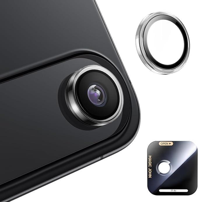 MAGIC JOHN for iPhone Air Camera Lens Protector 9H Aerospace Tempered Glass