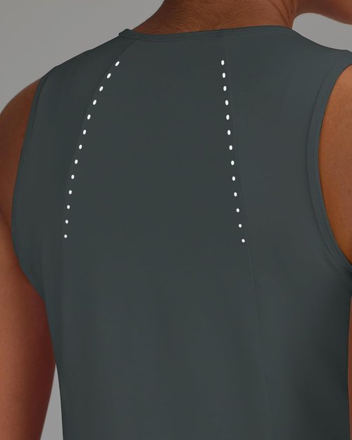 G4Free Athletic Workout Tank - Loose Sleeveless High Neck Summer Shirt for Women | Gray, XL