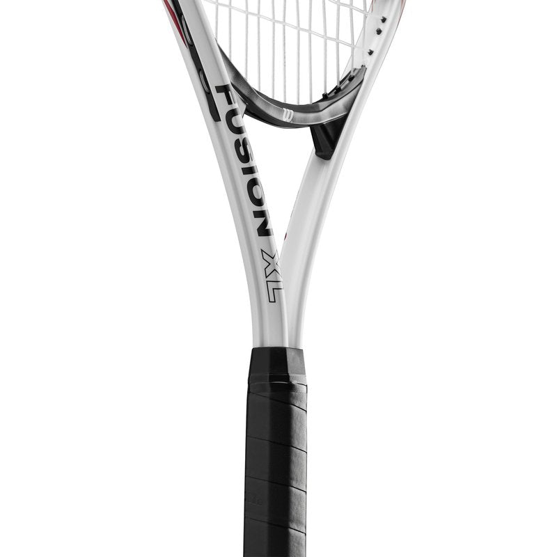 Wilson Fusion XL Tennis Racket, Aluminium, Head-Light (Grip-Heavy) Balance, 291 g, 69.9 cm Length, Red