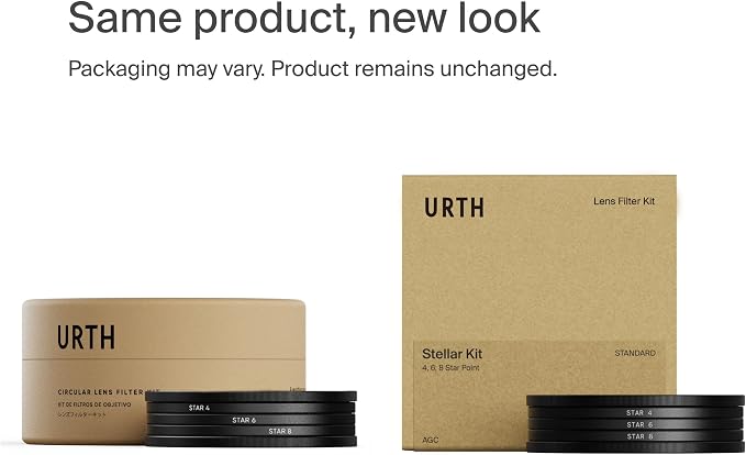 Urth 49mm 3-in-1 Star Lens Filter Kit — 4, 8 Point Starburst Effects