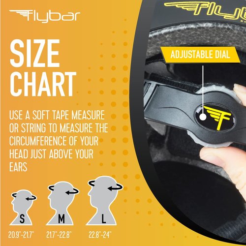 Flybar Bike Helmet- Multi Sport Dual Certified Adjustable Dial, Skateboard Helmet, Roller Skating, Pogo, Electric Scooter, Snowboard, Boys and Girls Kids- Adults Helmets (Wrn,M-L)