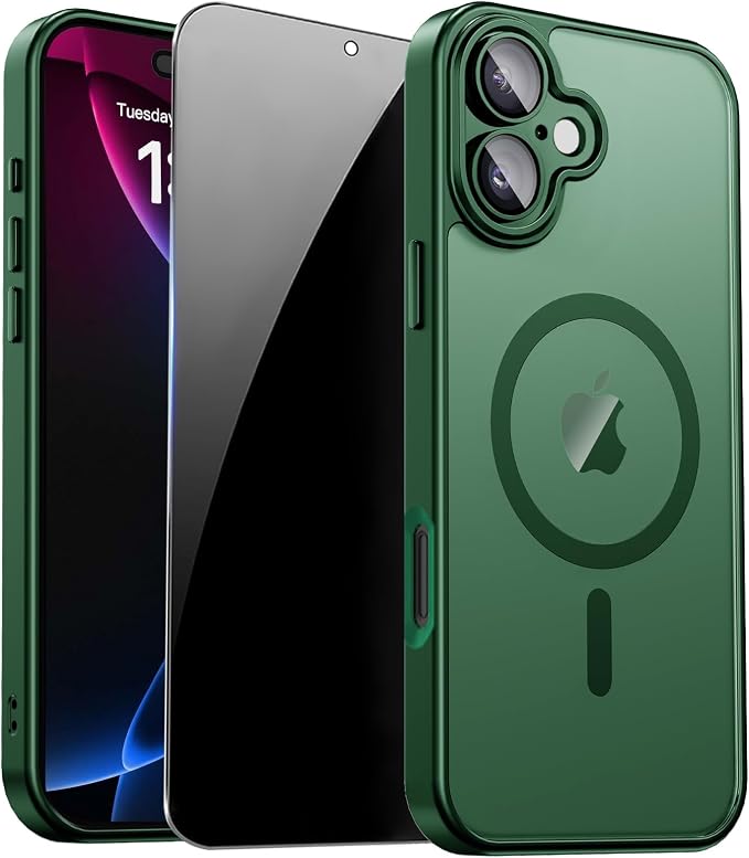for iPhone 17 Case with Privacy Screen Protector and Camera Protection