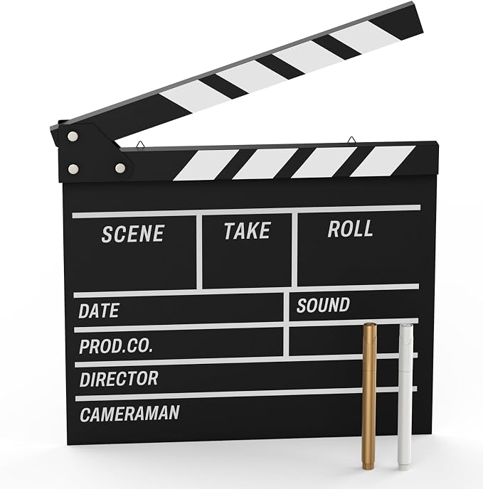 Movie Film Clapboard Hollywood Wooden-Clapper Board Directors Photography