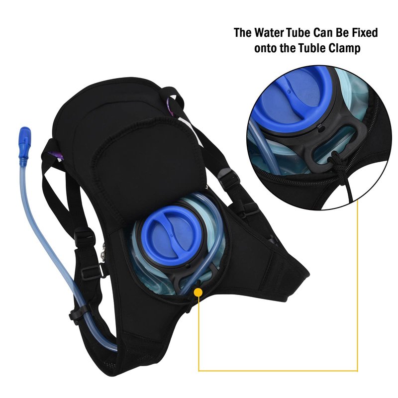 Roptat Hydration Backpack Pack with 2L Hydration Bladder - Lightweight Water Backpack Water Pouch for Women Men Running Riding Biking Music Festival