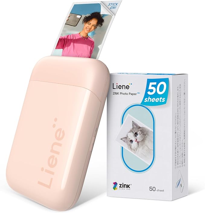 Liene Pearl K100 Photo Printer, 2x3 Mini Instant Portable Color Mono Picture