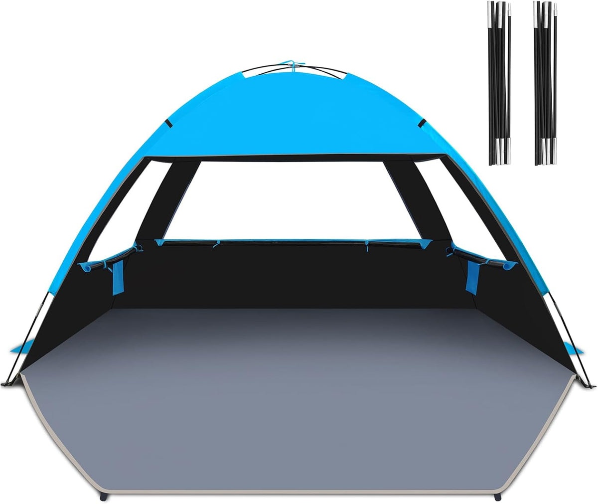 Venustas Beach Tent - Sun Shelter for 4 People | Durable Aluminum Rod Pole Accessories