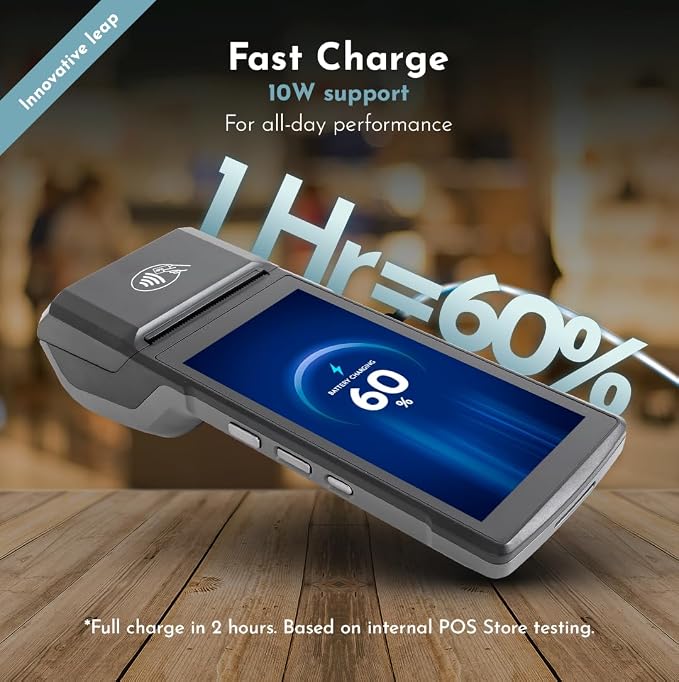 POS Android 14 Receipt Printer Android 14 and 58mm High Speed Thermal Printer