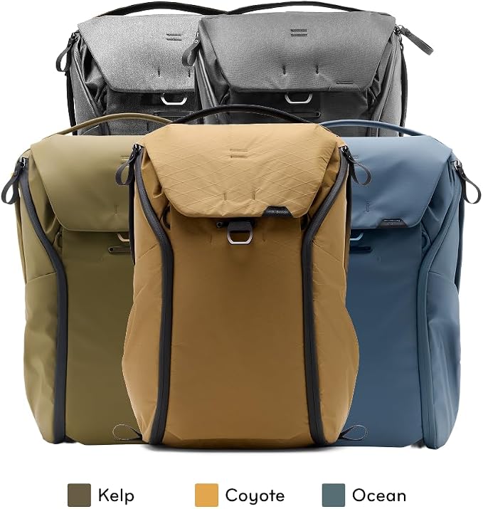 Peak Design Everyday Backpack 30L, MagLatch Top, Dual Side Access, FlexFold