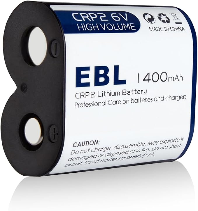 EBL CR-P2 Lithium Photo Battery 6V 1400mAh | Compatible