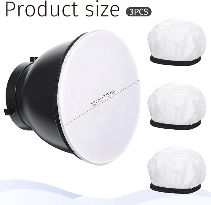 3 Pcs Light Diffuser, Standard Cloth Diffusers Lights Sock