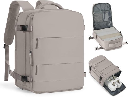Large Travel Backpack - Flight Approved Carry-On Bag | 18x14x8 Inches - Versatile Travel Companion for Men & Women