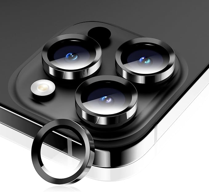 for iPhone 17 Pro/iPhone 17 Pro Max Camera Lens Protector, Tempered Glass