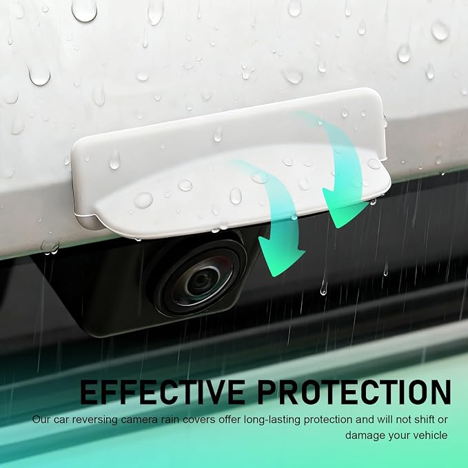 Car Backup Camera Rain Shield, Silicone Rear View Camera Anti-Rain Cover