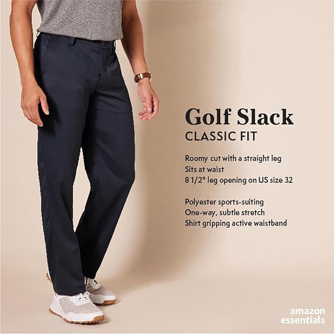 Amazon Essentials Men's Classic-Fit Stretch Golf Pant - Discontinued Colors