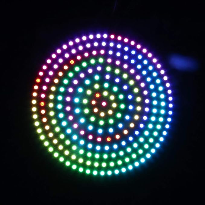241 LEDs 9 Rings WS2812B 5050 RGB LED Ring Lamp Light Individually Addressable