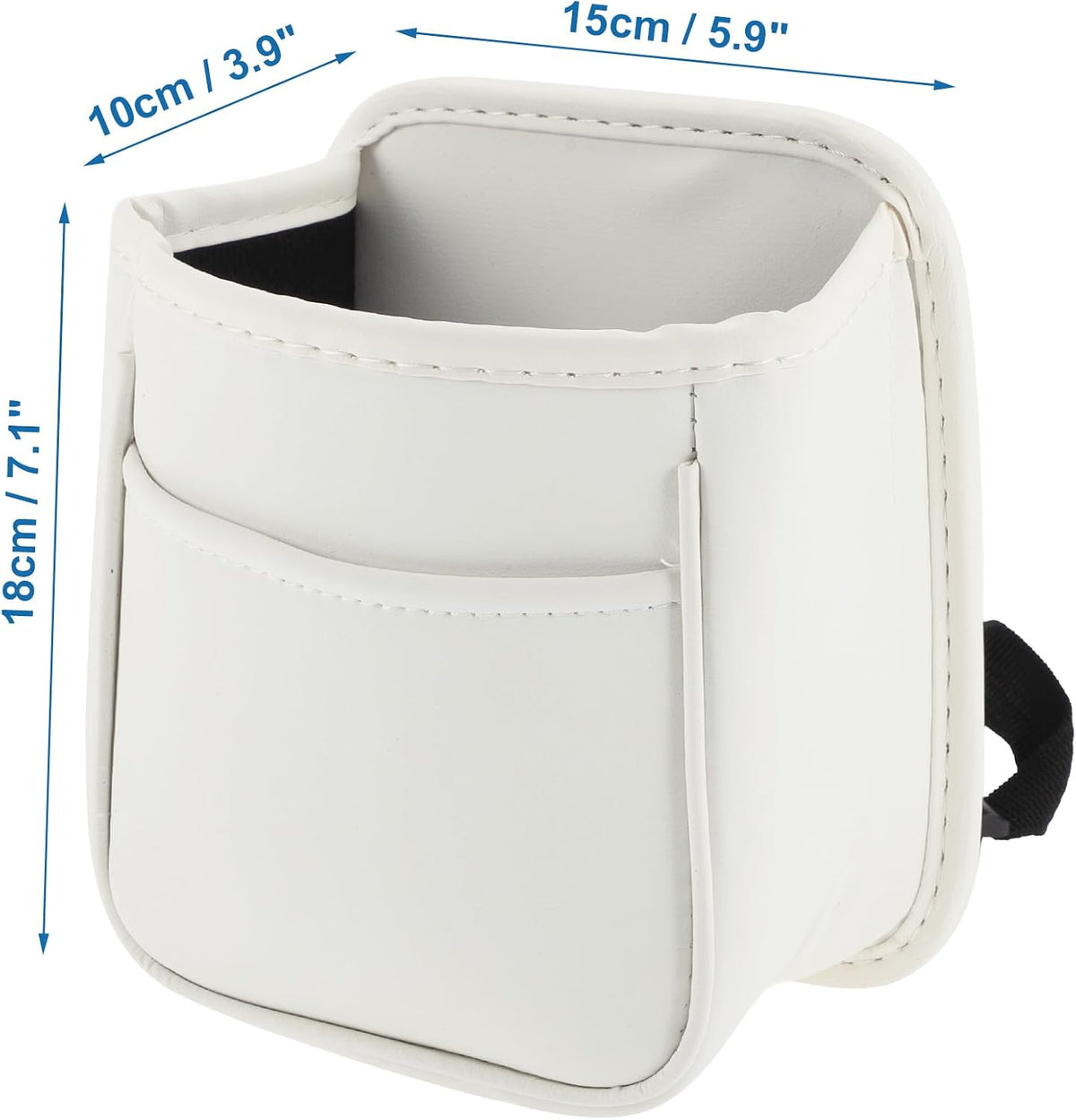 Trash Can Portable and Hanging 5.9" Length 3.9" Width 7.1" Height