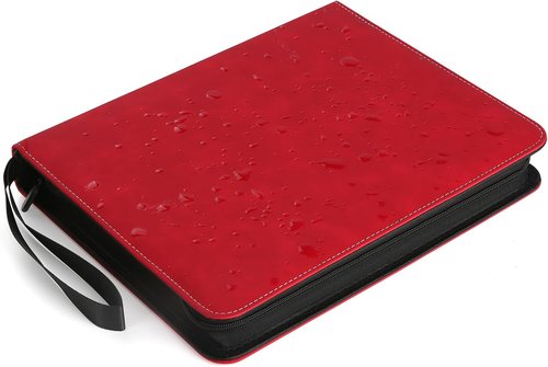GERMUN 720 Card Binder - Premium 9 Pocket Double-Sided Album for MTG, TCG & Sports Cards | Red