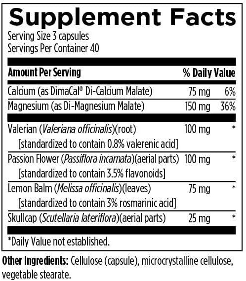Designs for Health MyoSedate - Magnesium, Valerian Root, Passion Flower + Lemon Balm - Promotes Healthy Muscle Relaxation + Calm Support - Non-GMO Herb + Mineral Supplement (120 Capsules)
