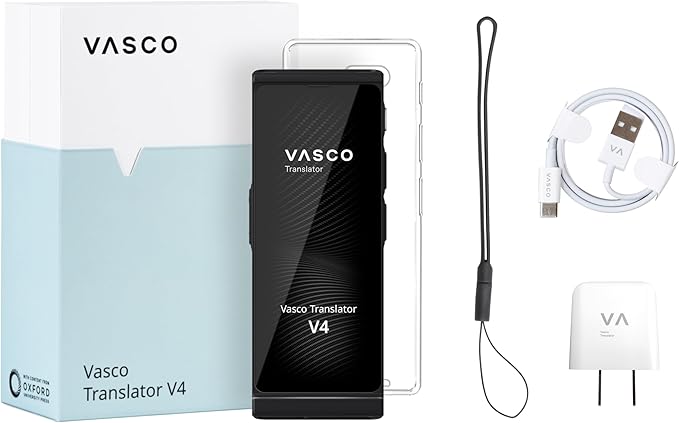 Vasco V4 Language Translator Device | 112 Languages | Free Lifetime Internet in