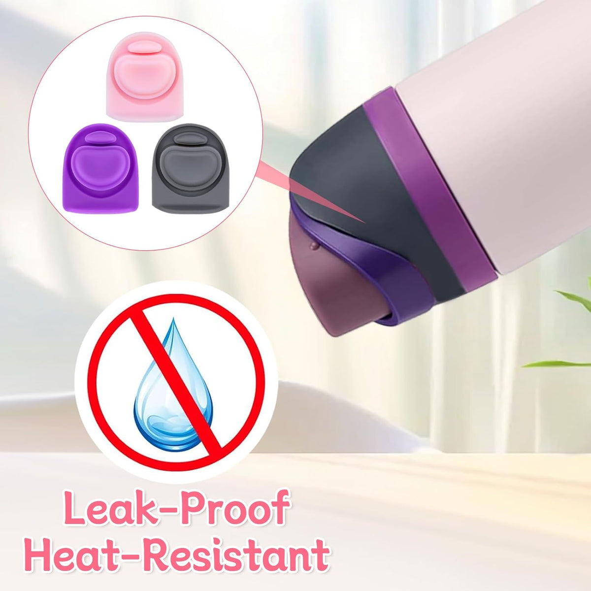 Owala | Replacement Lid Rubber Seal Gasket - 3 Pcs Compatible with FreeSip Water Bottles 16-32 oz