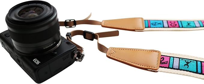 Original Design Personalized Adjustable Camera Strap Hieroglyphs, Fit
