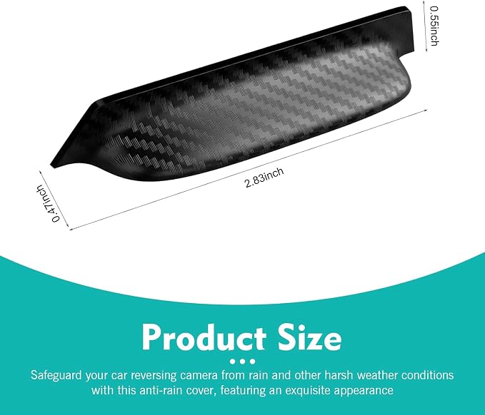 Car Rear View Camera Cover, Anti-rain Backup Camera Cover, 360 Degree Cars Rain