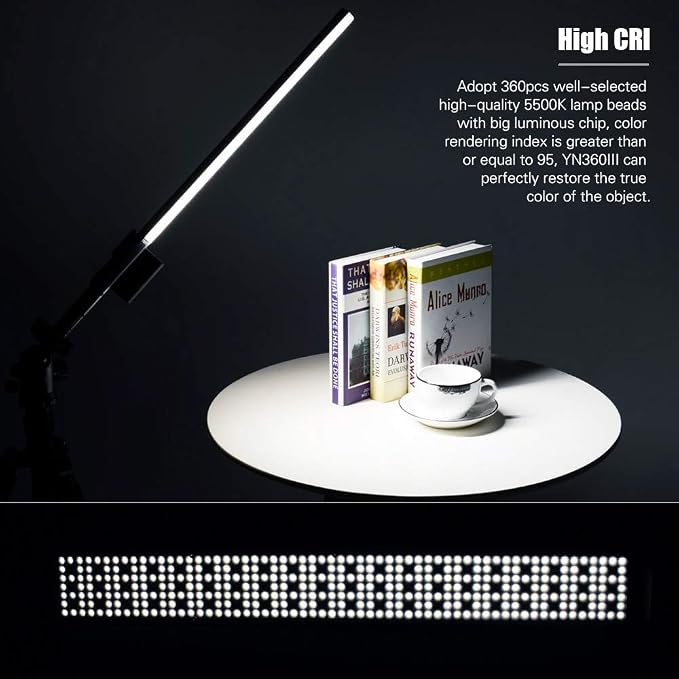 YONGNUO YN360 III YN360III LED Video Light 5600K, Handheld Photography Ice Light