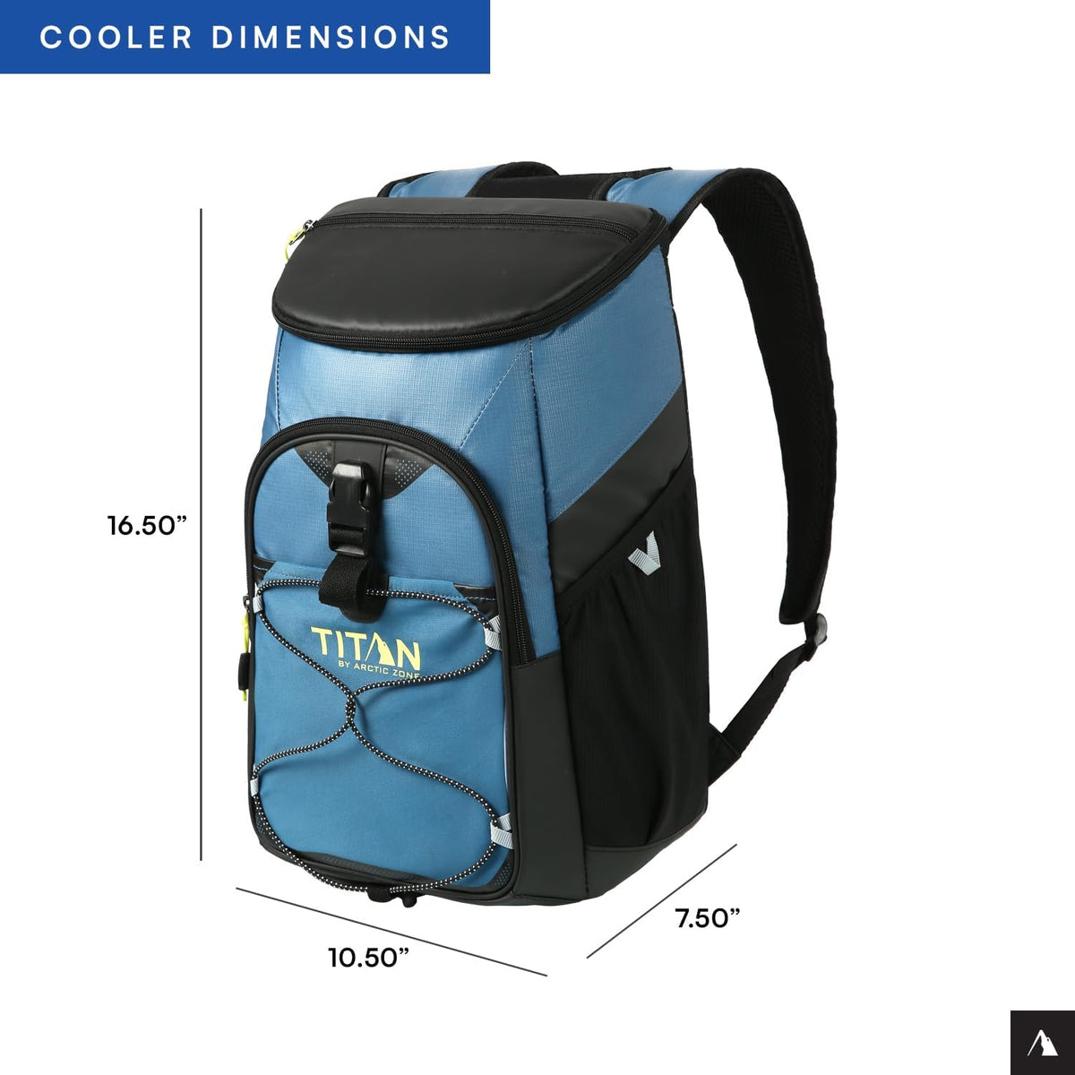 Titan by Arctic Zone Backpack Cooler - Insulated Soft-Sided Bag with Leak-Proof Lining | 24 Can Capacity
