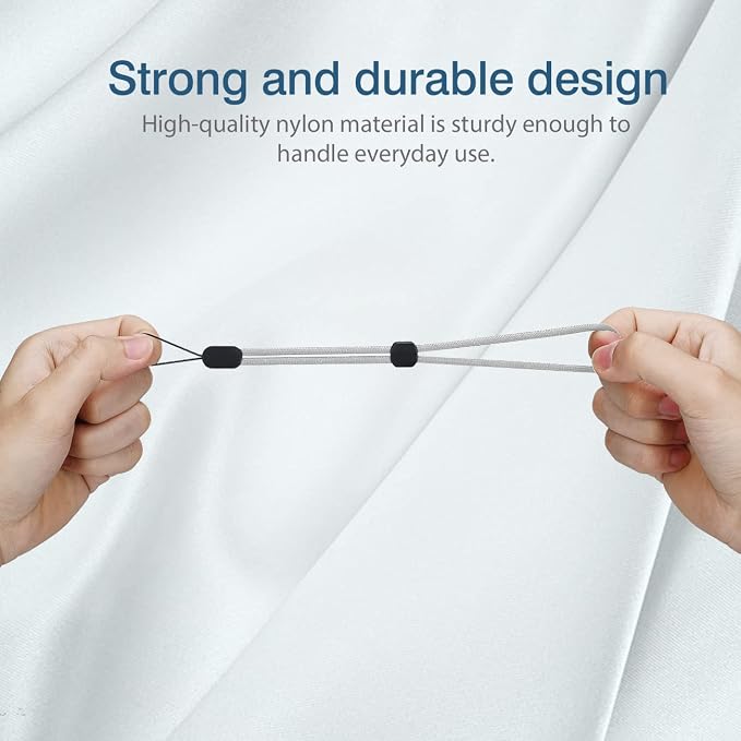 Hukado Hand Wrist Strap Lanyard, 6 Pack 9.5inch Adjustable Nylon Wristlet