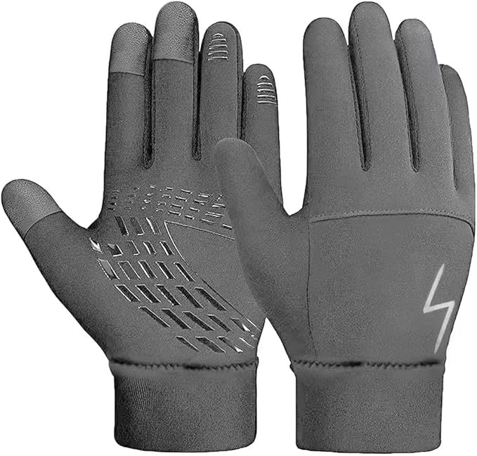 Kids Winter Gloves Back Water Repellent Touchscreen Warm Fleece Anti-Slip for Boys Girls Teen 3-15 Years