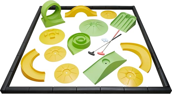 Putting Game - Mini Golf Obstacle, Putter for Home, Office, Outdoor Play - Suitable for Children, Teenagers, Adults