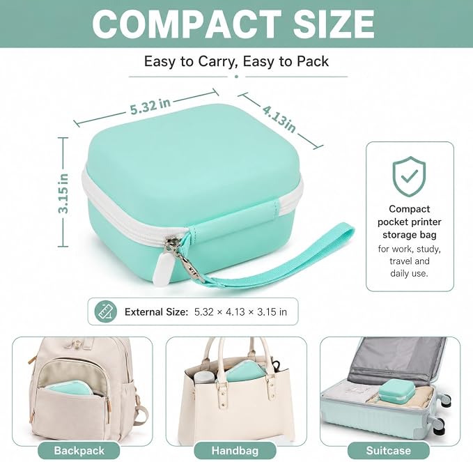 ANKHOH Label Maker Case for Memoking T02/ for Phomemo M02/ M02S/ M02 Pro/ Q30S/