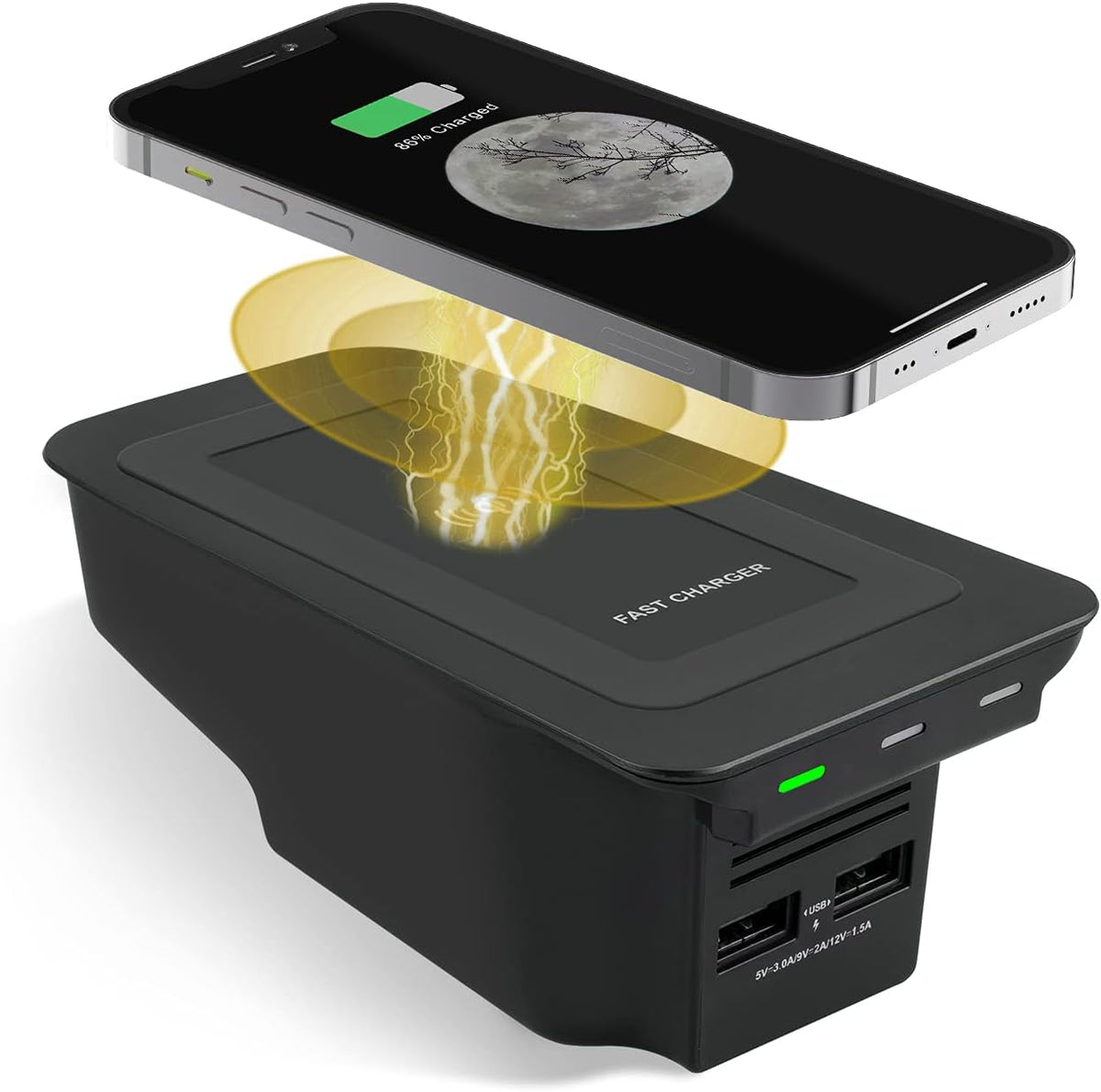 Car Wireless Phone Charger for Volvo XC60 XC90 S60 V60 S90 V90 2017-2025