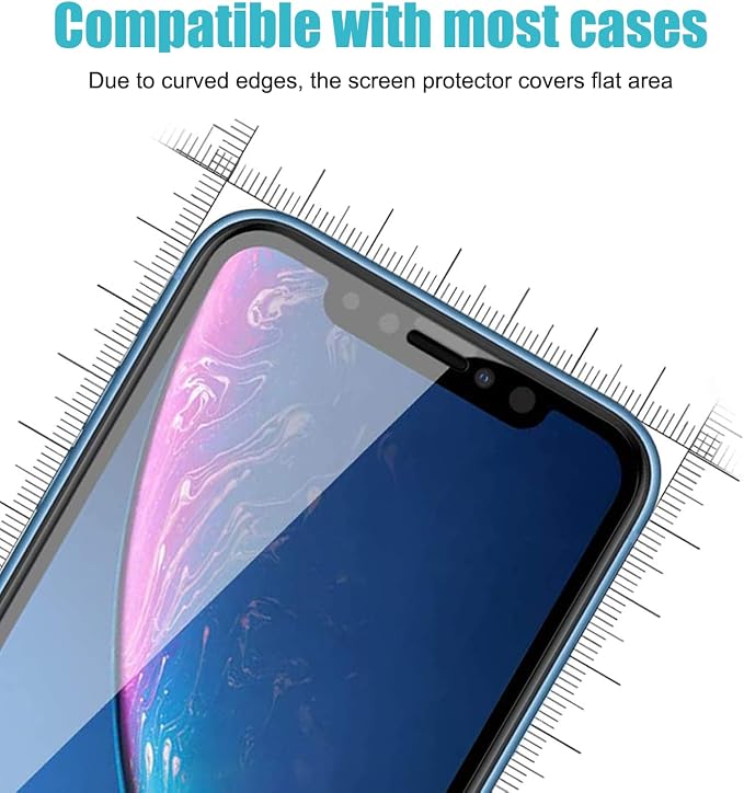 PEHAEL 3 Pack for iPhone 11/iPhone XR Privacy Screen Protector Anti-Spy