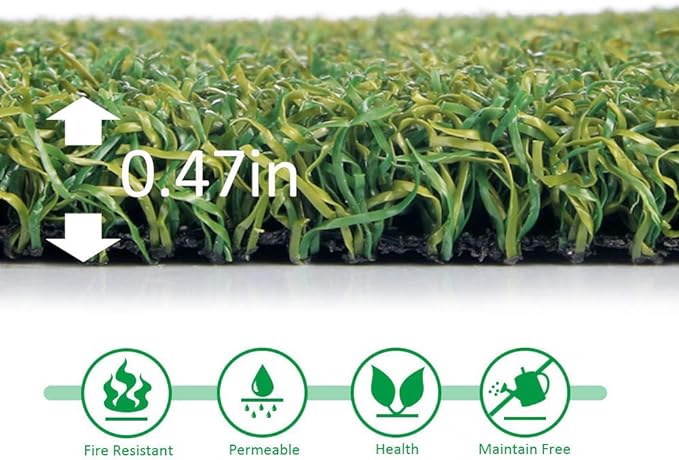 Pro Putting Green Golf Artificial Grass Turf 6FTX31FT， Indoor Outdoor Golf Training Mat, Synthetic Fake Grass for Baseball Football Gym Sports