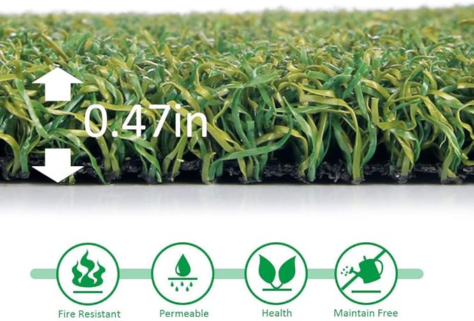 Pro Putting Green Golf Artificial Grass Turf 5FTX45FT， Indoor Outdoor Golf Training Mat, Synthetic Fake Grass for Baseball Football Gym Sports