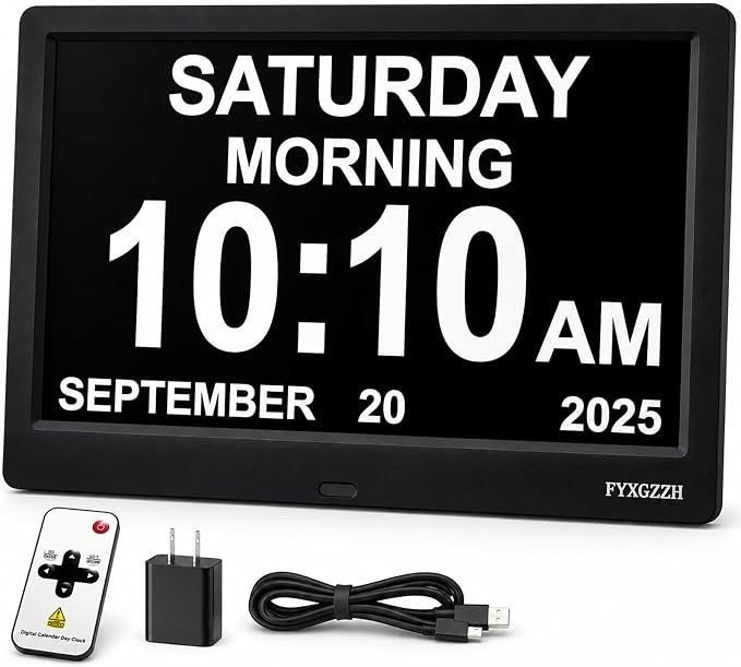 11.5'' Dementia Clocks for Seniors Extra Large, Senior Clocks