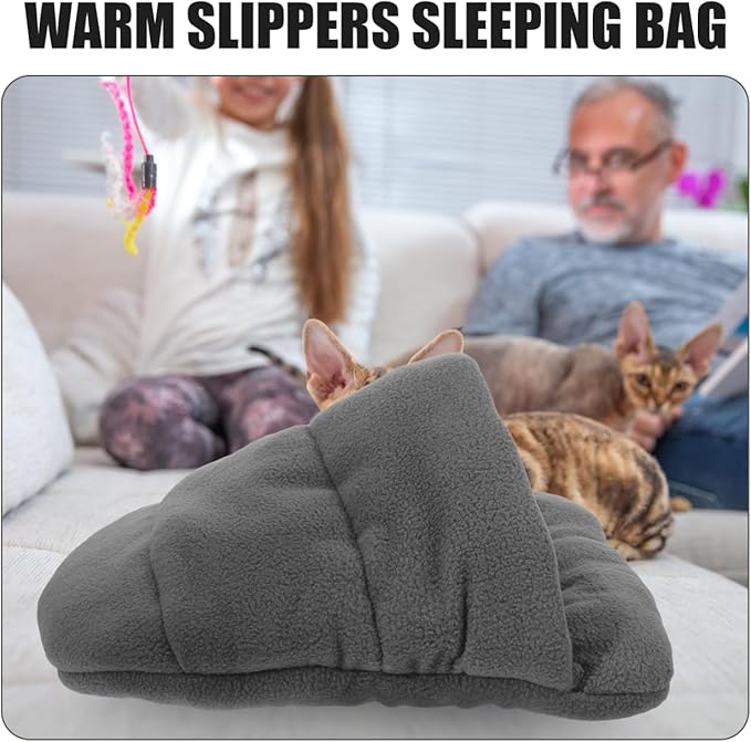 POPETPOP Pet Dog Cat Bed Warm Kennel Nest Pad Padded Cotton Cushion for Small Pets Puppy Kitten Blanket Mat Snuggly Sleep Mat Machine Washable Xs 12.20X11.81In Grey