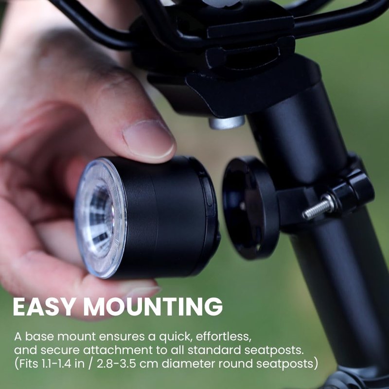 WSDCAM Smart Bike Tail Light with 7 Colors 15 Modes, Auto ON/OFF Colorful Bike Lights for Night Riding, Ultra Bright Brake Light Rechargeable Bicycle Rear Lights, Waterproof Cycling Safety Accessories