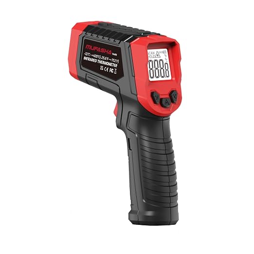 MUFASHA Infrared Thermometer Temperature Gun, -25.6℉ to 752℉ Dual Laser High