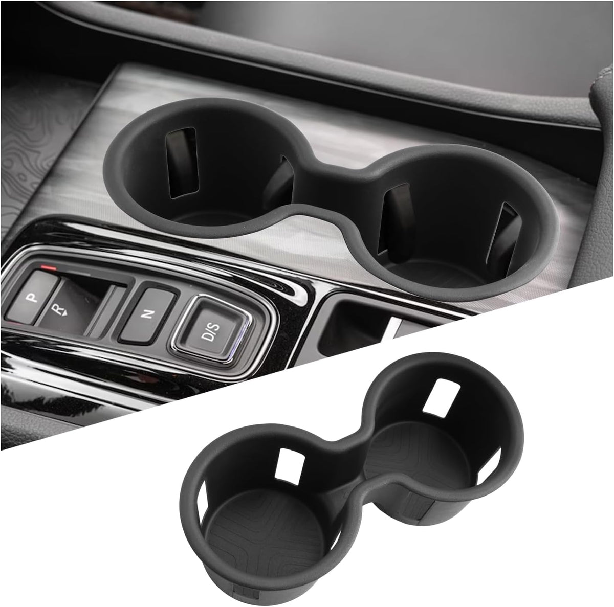 2026 Passport Center Console Cup Holder,for 2026 Honda Passport Accessories TPE Material Cupholder Coaster Liner Compatible with 2026 Honda Passport RTL/TrailSport/TrailSport Elite