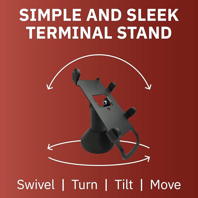 DCCStands Low Swivel and Tilt Pax S300 & SP30 Terminal Stand, Screw-in and
